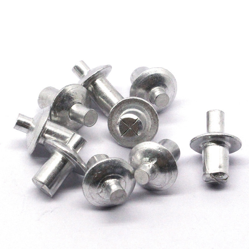 Aluminum core rivets with round head