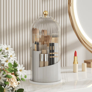 360° Rotating Makeup Brush Organizer Box