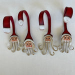 Curly Fork Santa Christmas Ornament