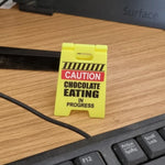 Funny Desk Hazard Caution Sign