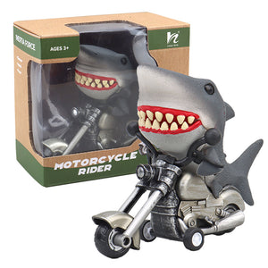 Friction-Powered Animal Motorcycle Toys