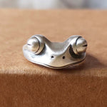 Retro Big-Eyed Frog Ring