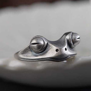 Retro Big-Eyed Frog Ring