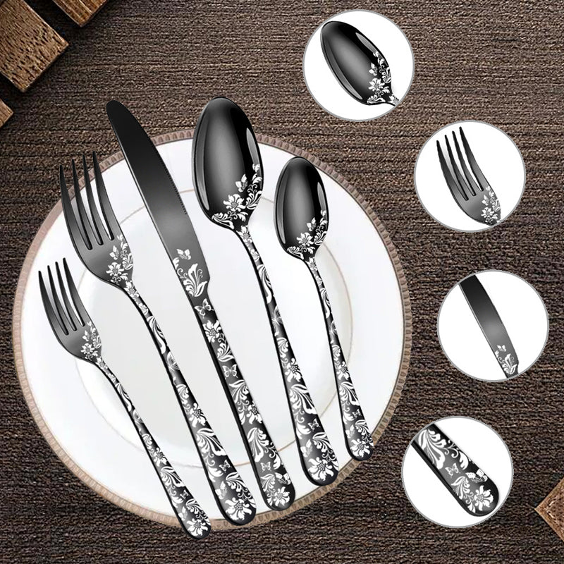 Gothic Stainless Steel Flatware (20 PCS or 30 PCS)