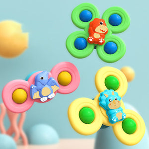 Suction cup spinner toys