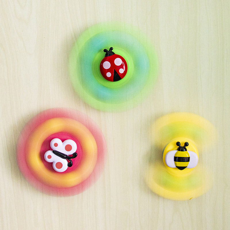 Suction cup spinner toys