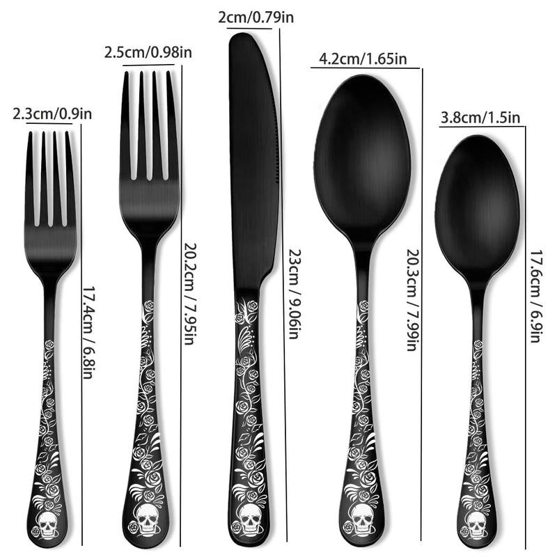 Gothic Stainless Steel Flatware (20 PCS or 30 PCS)