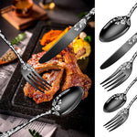 Gothic Stainless Steel Flatware (20 PCS or 30 PCS)