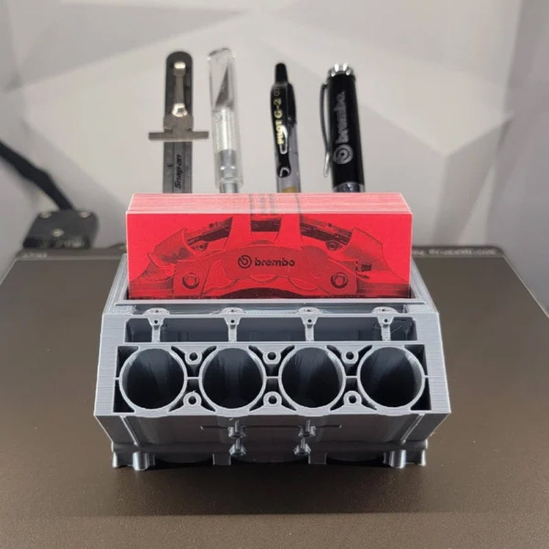 Original V8 Pengine | Engine Block Pen & Business Card Holder