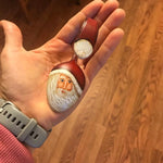 Curly Fork Santa Christmas Ornament