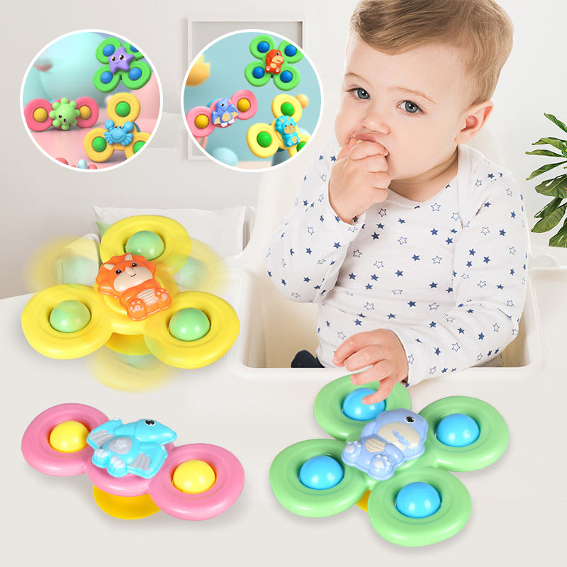 Suction cup spinner toys