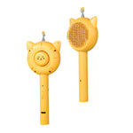 Retractable cat teaser pet comb