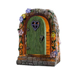 Solar Powered Fairy Door Statue with LED Light