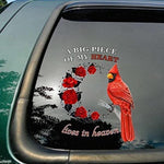 Bird and flower car sticker