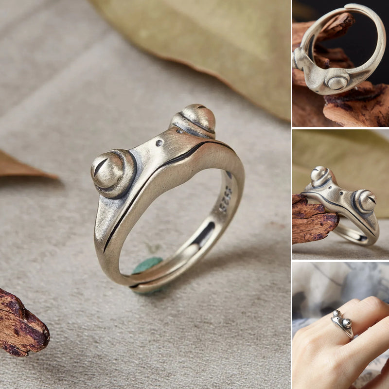 Retro Big-Eyed Frog Ring