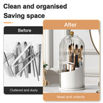 360° Rotating Makeup Brush Organizer Box