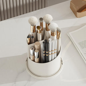 360° Rotating Makeup Brush Organizer Box