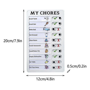 Magnetic Dry-erase Daily Routine Chart