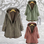 Buttoned Hoodie Casual Cotton-Blend Outerwear