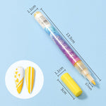 12 Colors Ultra Thin Curve Manicure Marker