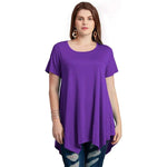 Loose fit comfortable panel T-shirt