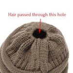 Soft Knit Ponytail Beanie