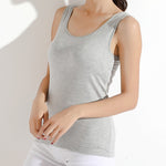 Women Built-In Bra Casual Tank