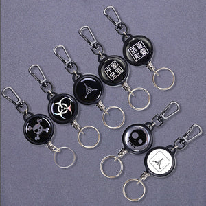 Keychain With Retractable Wire Cord (3 Pcs)