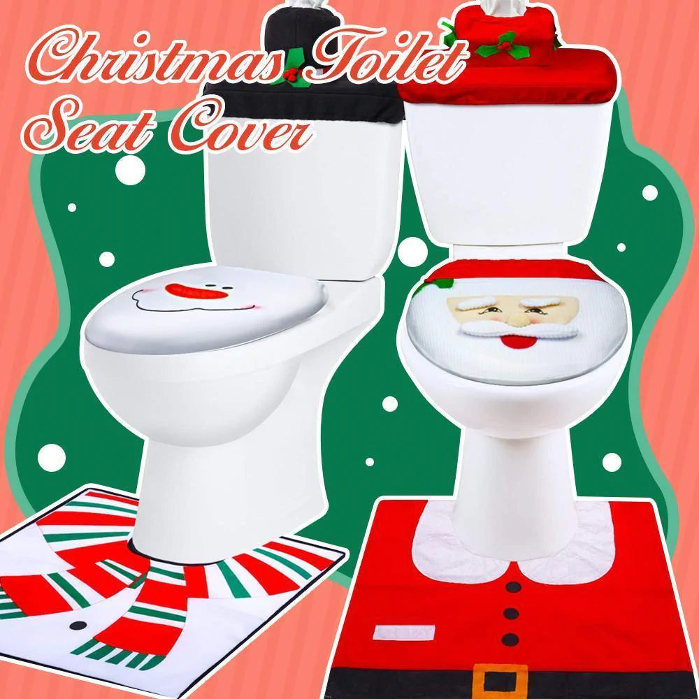 Christmas Toilet Seat Cover (1 set)