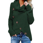 Irregular Ladies High Collar Sweater