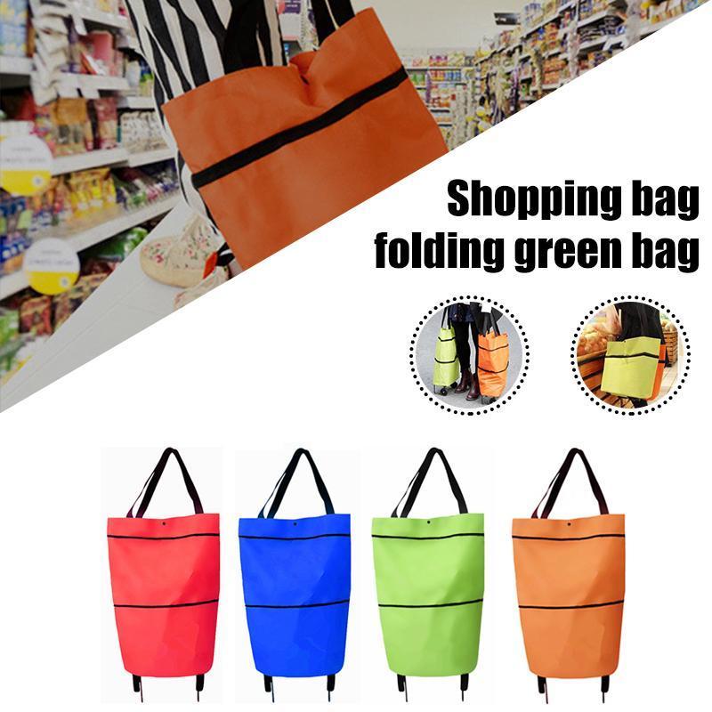 Shopping bag folding green bag