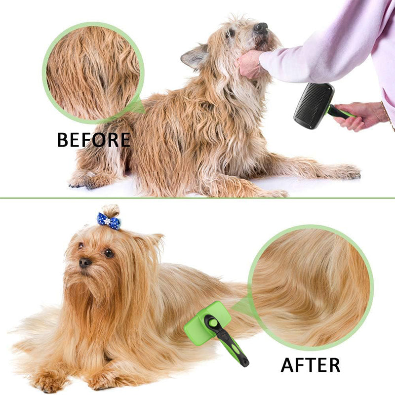 Self Cleaning Slicker Brush for Dogs Cats