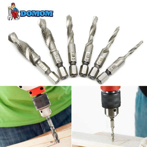 Domom® Metric Tap Drill Bits 6PCS (M3 - M10)