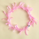 Girls Sweet LED Light Up Glowing Feather Crown