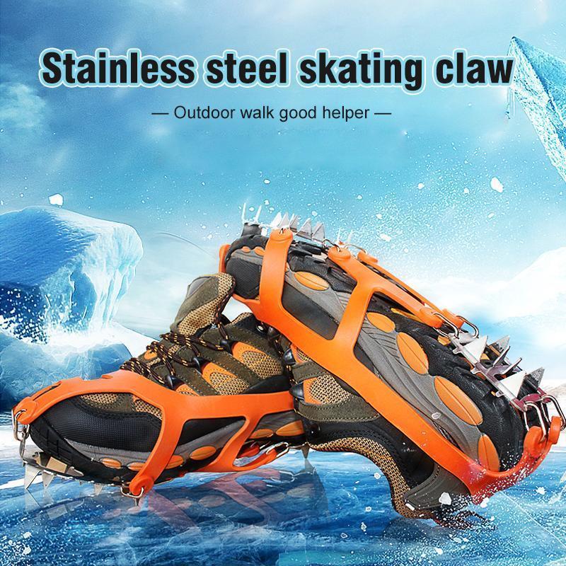 18 Teeth Stainless Steel Crampons Slip-resistant Shoes Cover