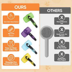 Self Cleaning Slicker Brush for Dogs Cats