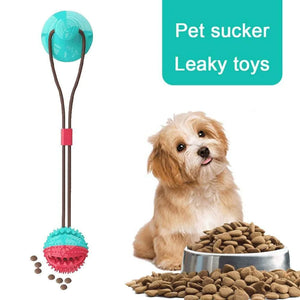 Dog Bite Toy Interactive food leaker toy with Suction Cup