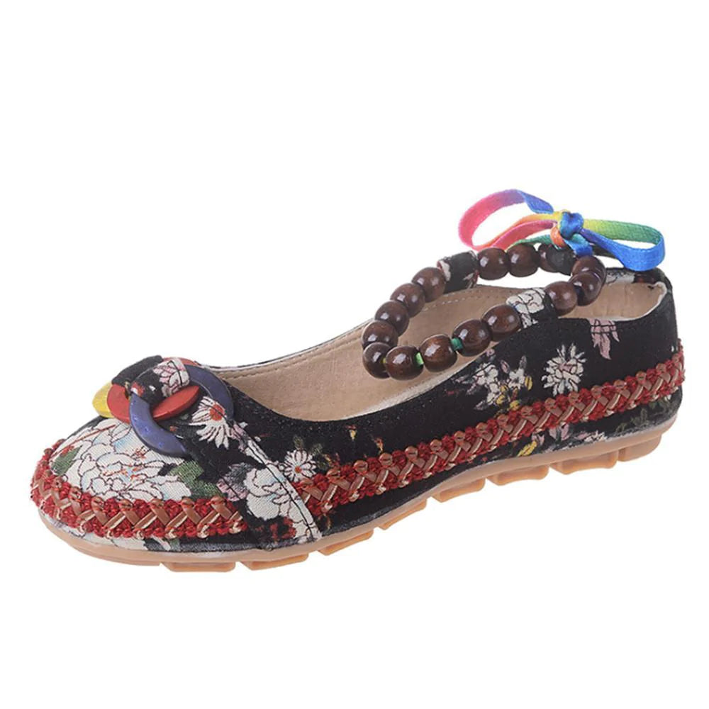 Women's Handmade Beaded Embroidered Shoes