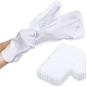 Fish Scale Cleaning Duster Gloves