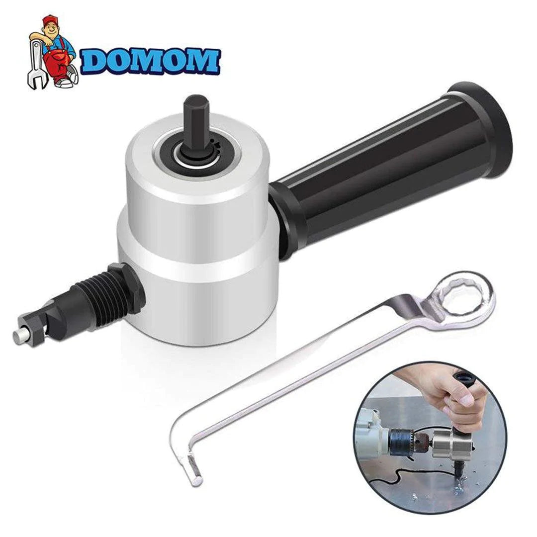 DOMOM Zipbite - Nibbler Cutter Drill Attachment Double Head Metal Sheet