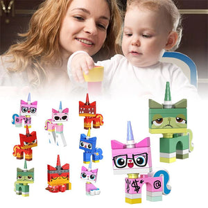 Unicorn Cat Blocks Toys for Children