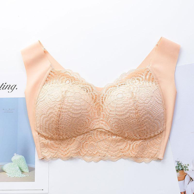 Thin Section Seamless-Ring Gather Bra