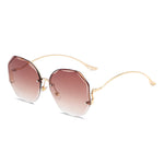 Fashion Vintage UV400 Ladies Oversized Square Sunglasses