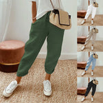 Solid Color Casual Pants