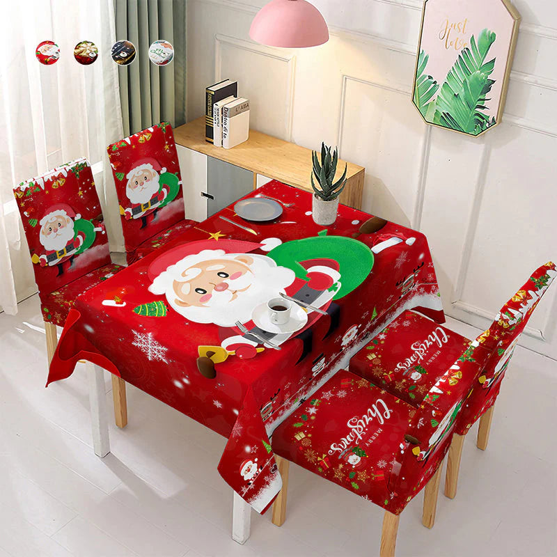 🎅EARLY CHRISTMAS SALE🎅 Christmas Tablecloth Chair Cover Decoration