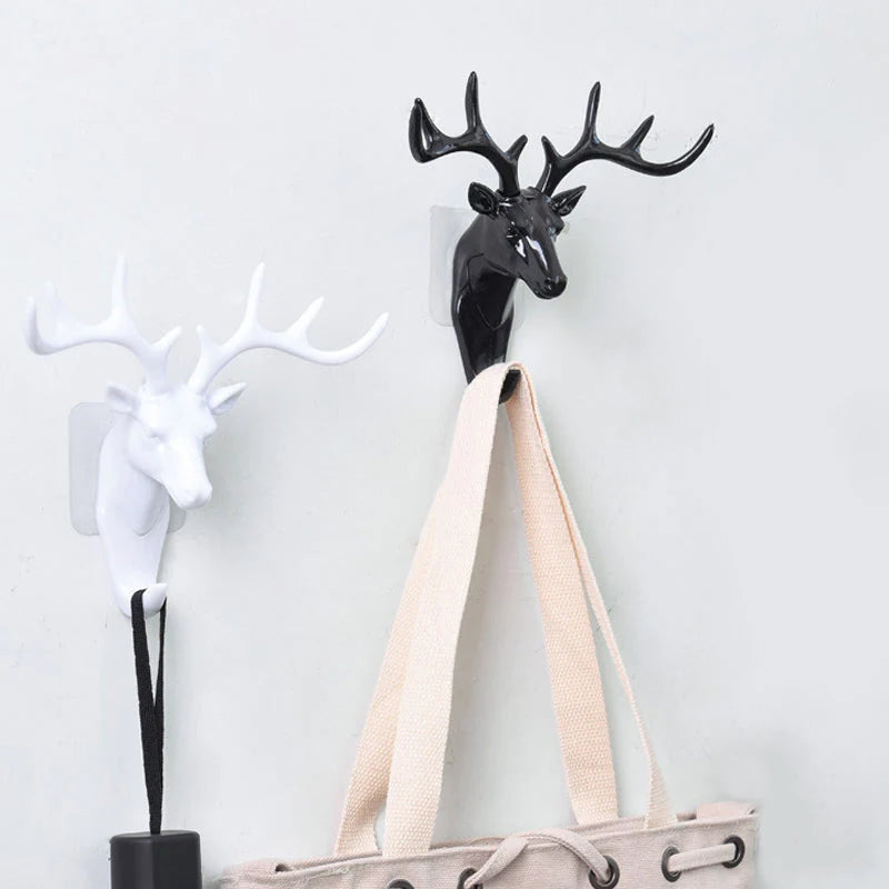 Deer Head Wall Hanging Hook