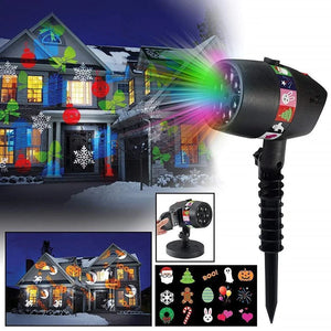 Christmas Halloween Home Decoration Projector Lights (12 Patterns)