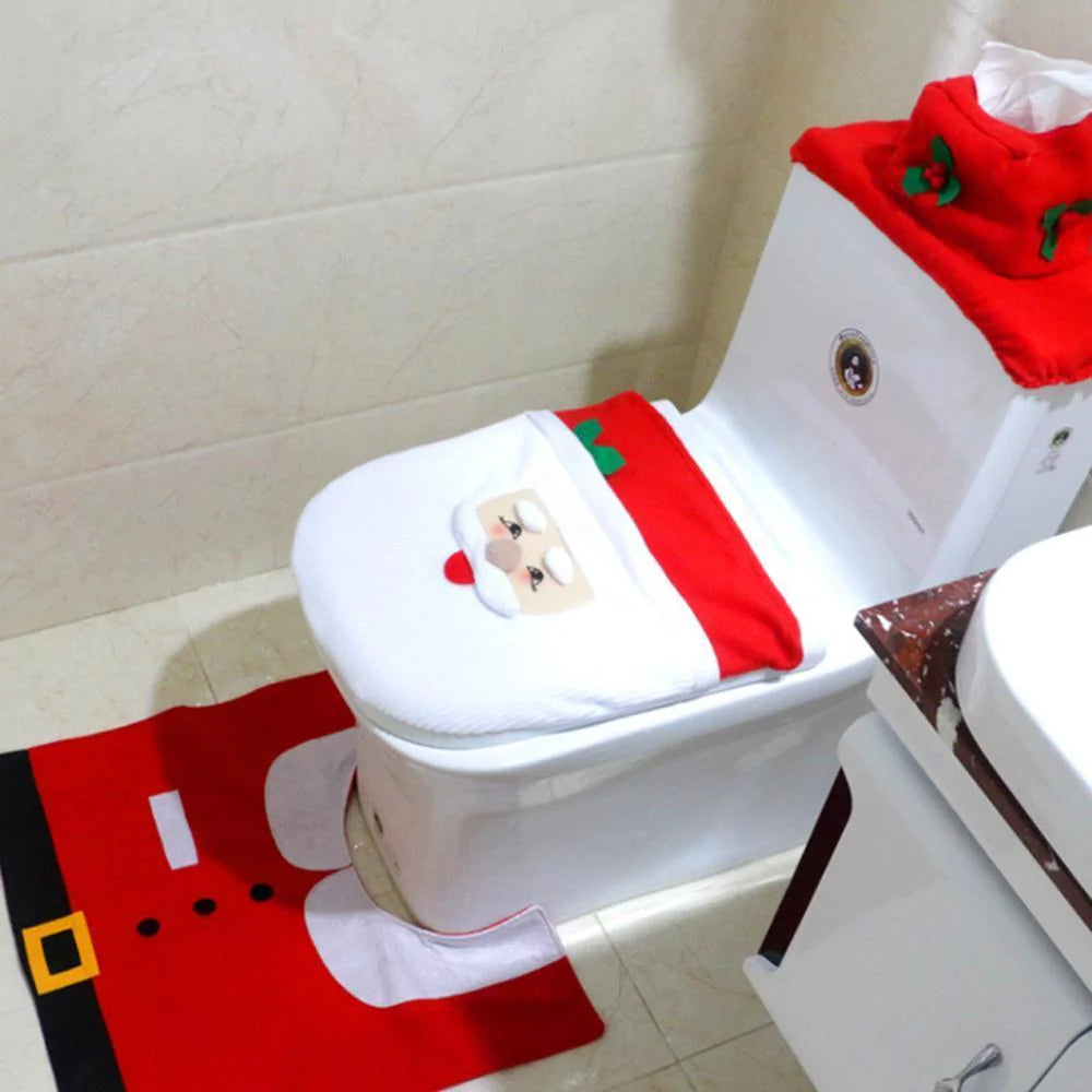 Christmas Toilet Seat Cover (1 set)