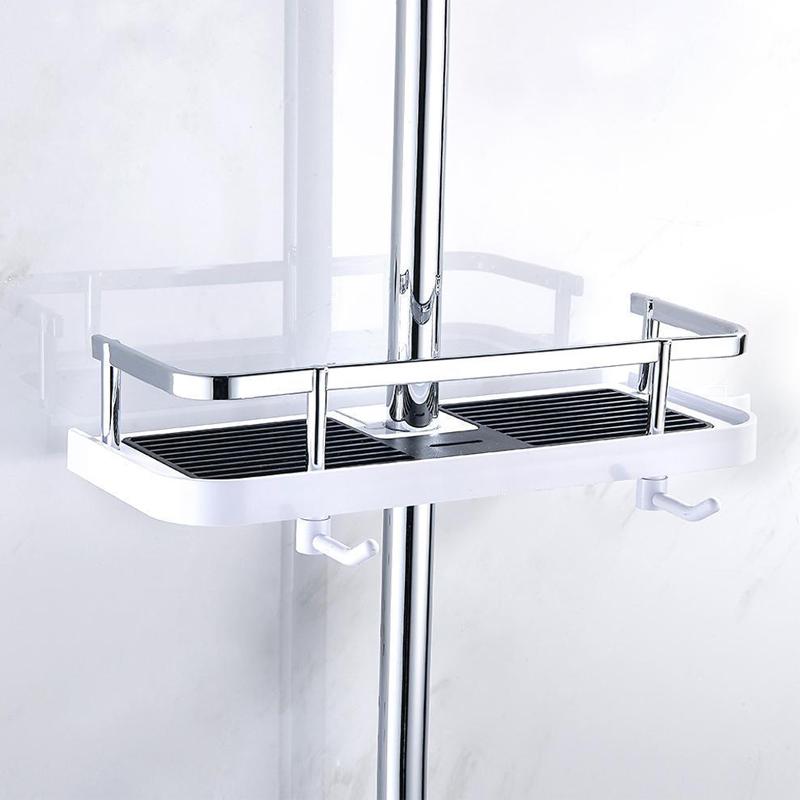 Bathroom Pole Shower Storage Rack Holder