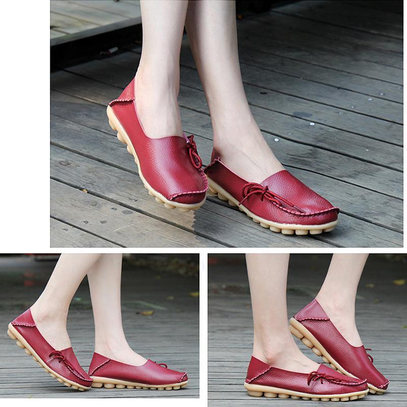 Women's Leather Loafers Moccasins